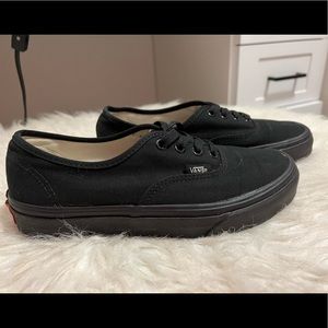 Size 7 (women) Black Vans